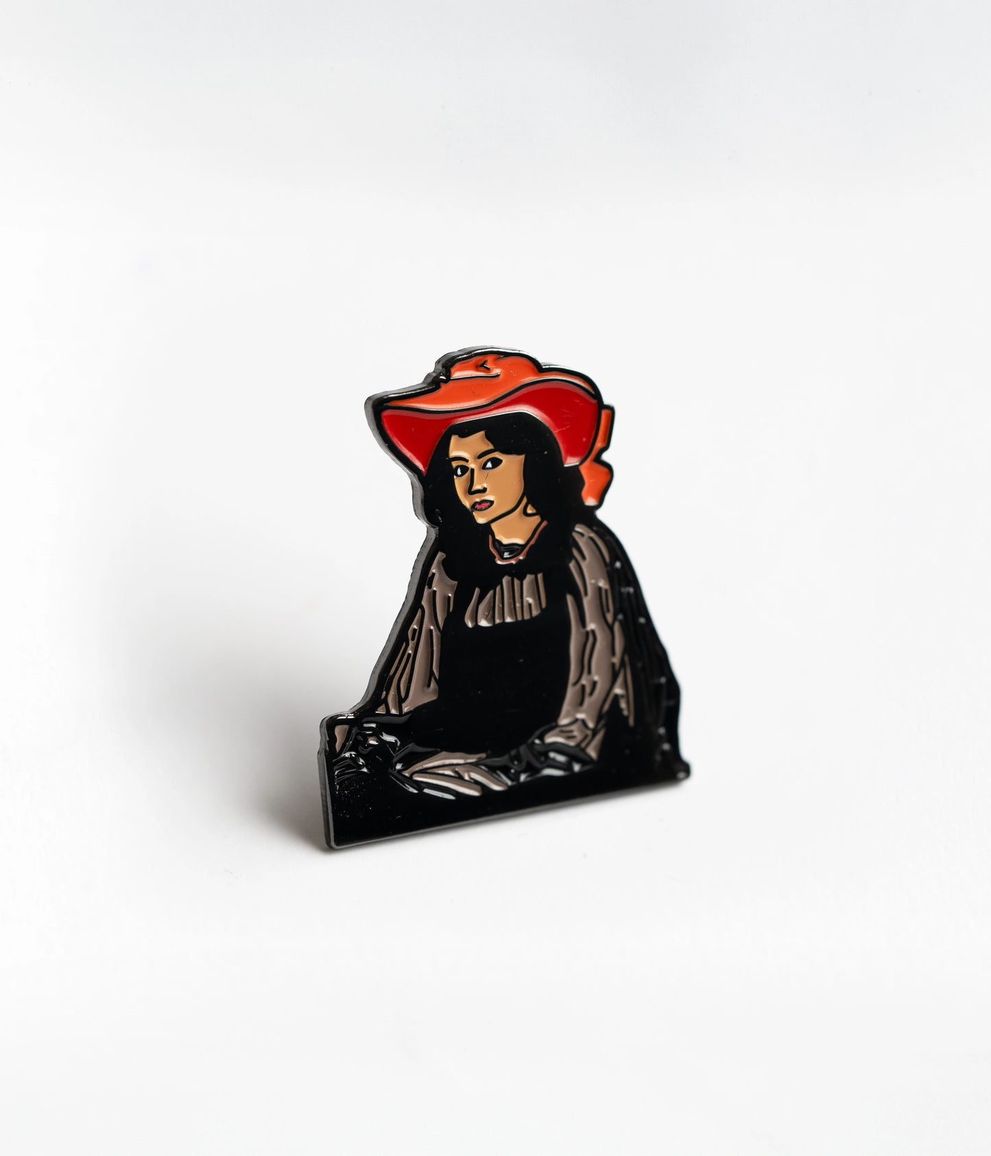 Пін «Дівчина в червоному капелюсі»